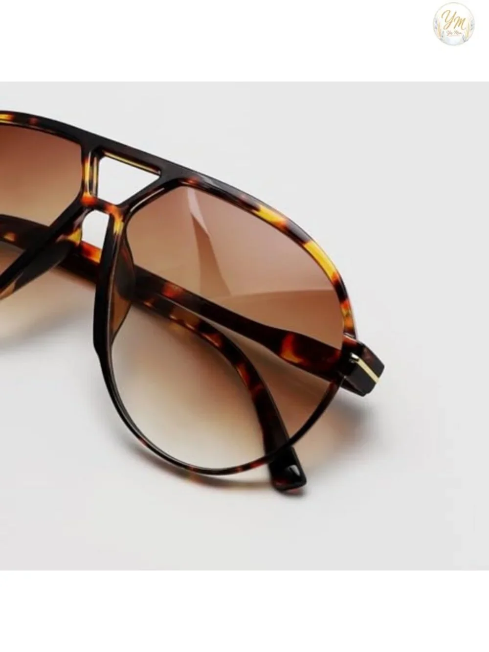 Retro Aviator Sunglasses Women Oversized UV400 Protection Square Frame